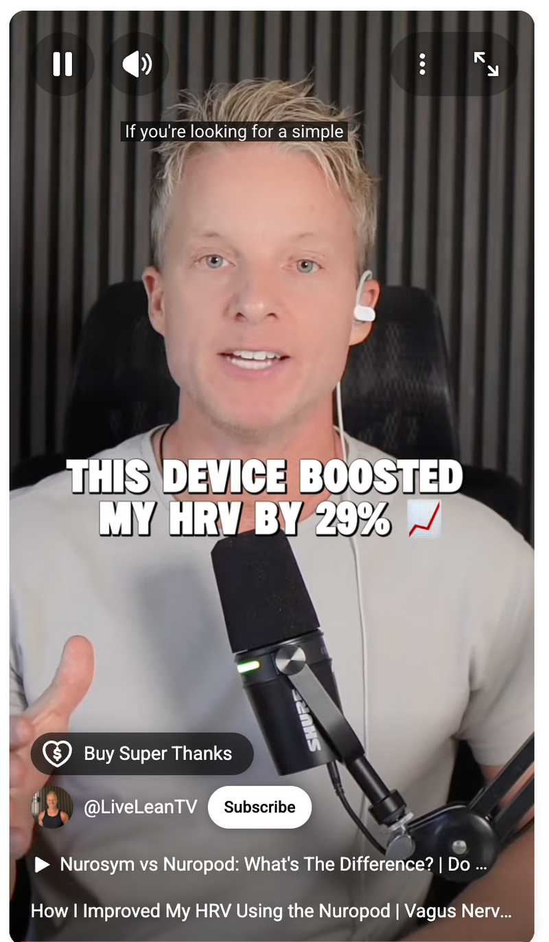 How I Improved My HRV Using the Nuropod